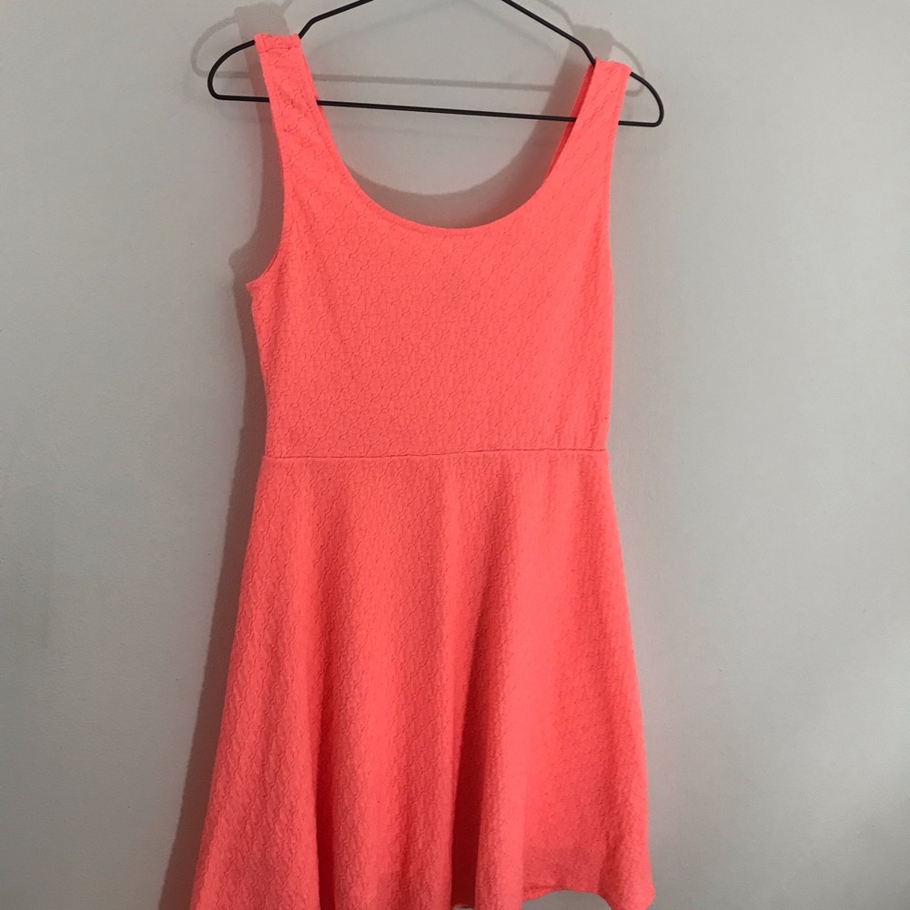 Neon orange Mossimo a-line summer dress